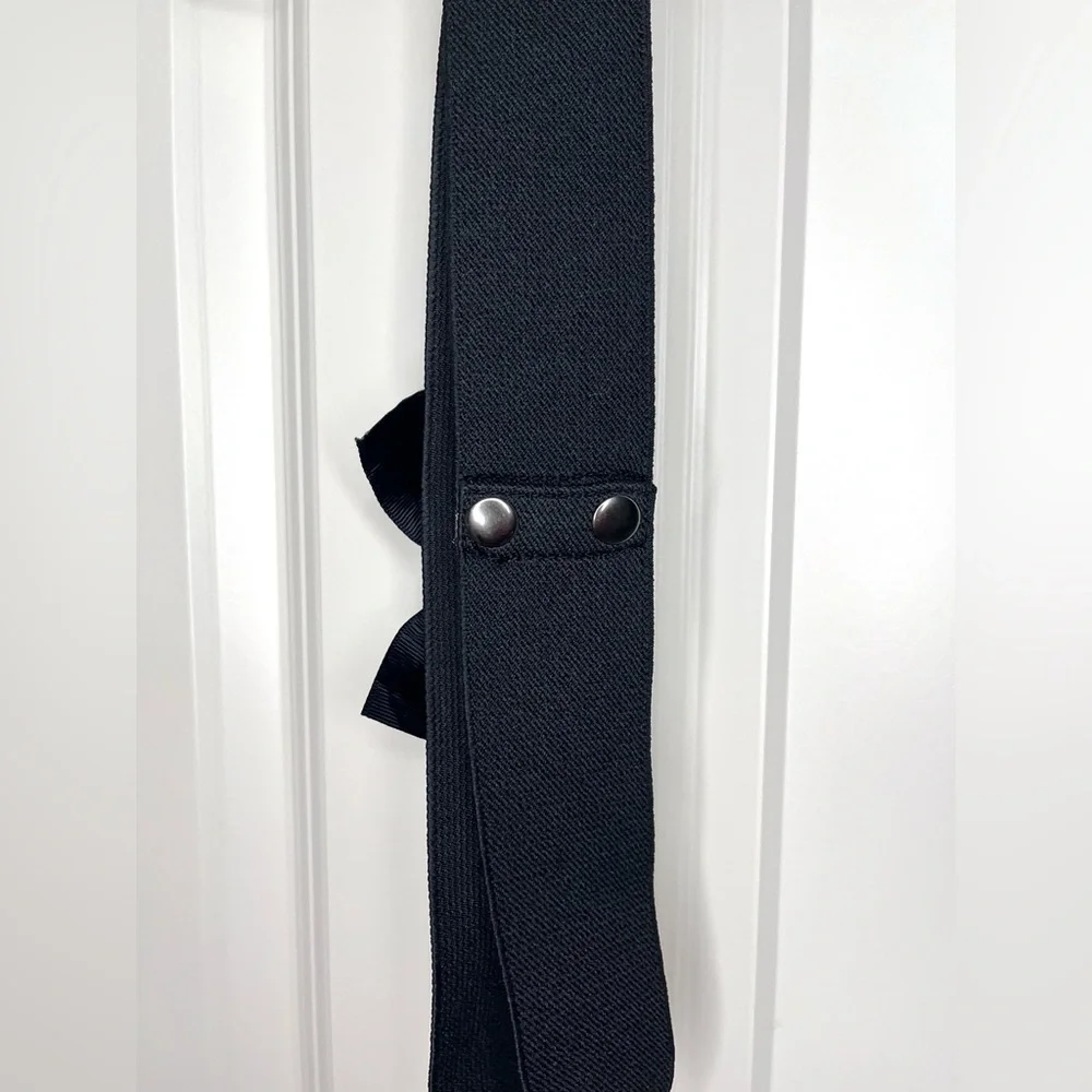 Express Black Rhinestone Bow Belt - Picture 2 of 3